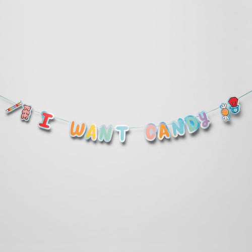 10' I Want Candy Banner