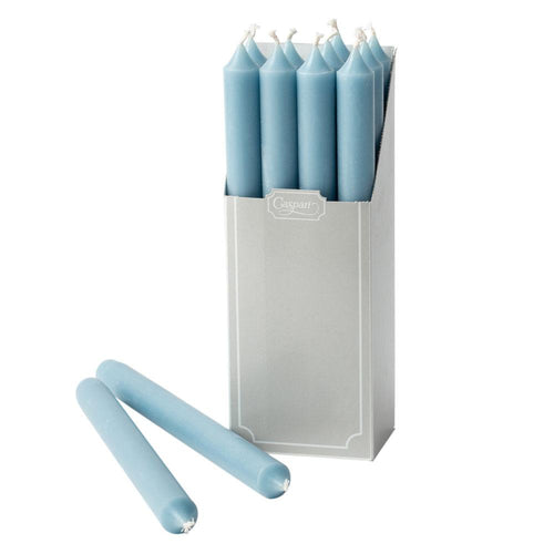 Straight Taper 10" Candles in Stone Blue - 12 Candles Per Box
