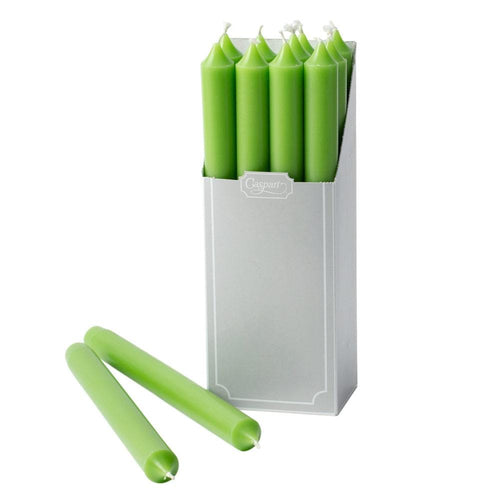 Straight Taper 10" Candles in Spring Green - 12 Candles Per Box