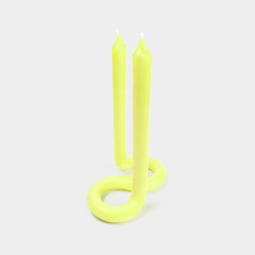 Twist Candle - Yellow (Pack of 3)