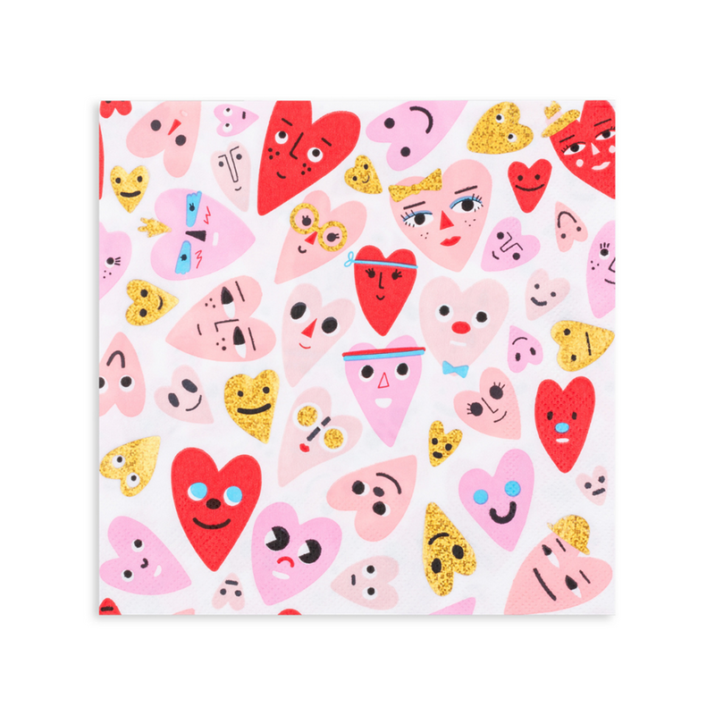 Heartbeat Gang Large Napkins, Pack of 16