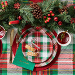 Winter Plaid Large Plates (10 per pack)