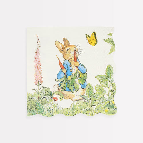 Peter Rabbit In The Garden Large Napkins, Pack of 16