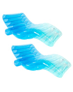 Clear Blue Chaise Lounger Pool Float - 2 Pack