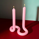 Twist Candle - Light Pink (Pack of 3)