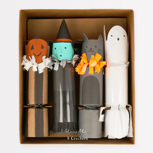 Happy Halloween Character Crackers, Pack of 8