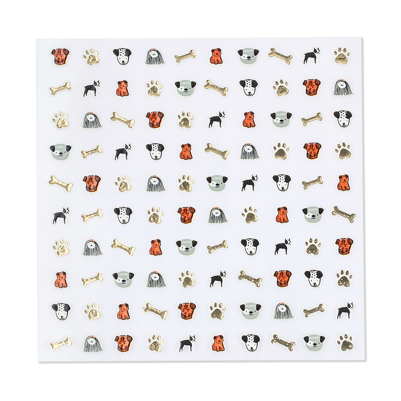 Bow Wow Nail Stickers, Pack of 100