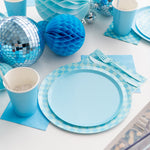 Check It! Out of the Blue Dinner Plates, Pack of 8