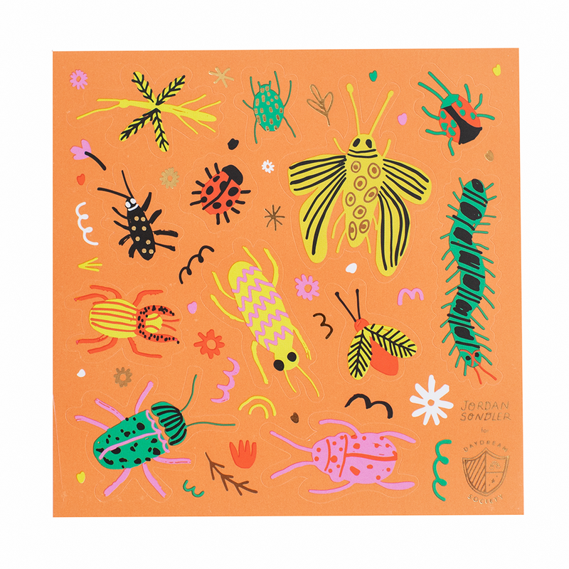 Backyard Bugs Sticker Set, Pack of 4