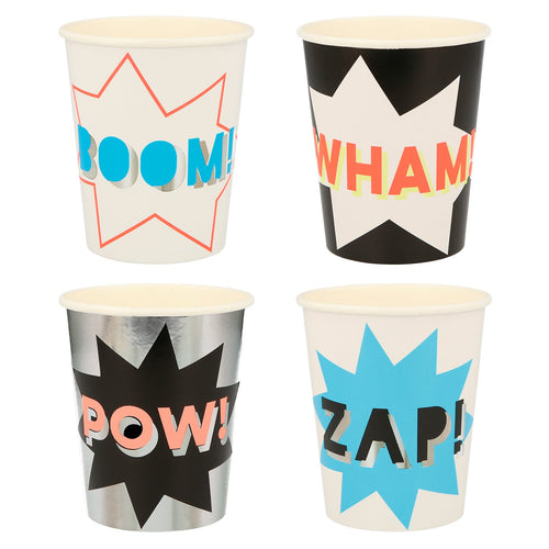 Superhero Cups, Pack of 8