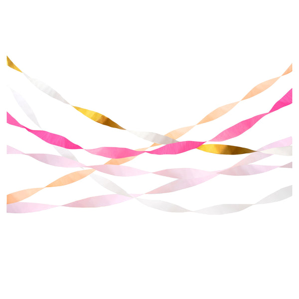 Pink Crepe Paper Streamers | Paperless Post Party Shop