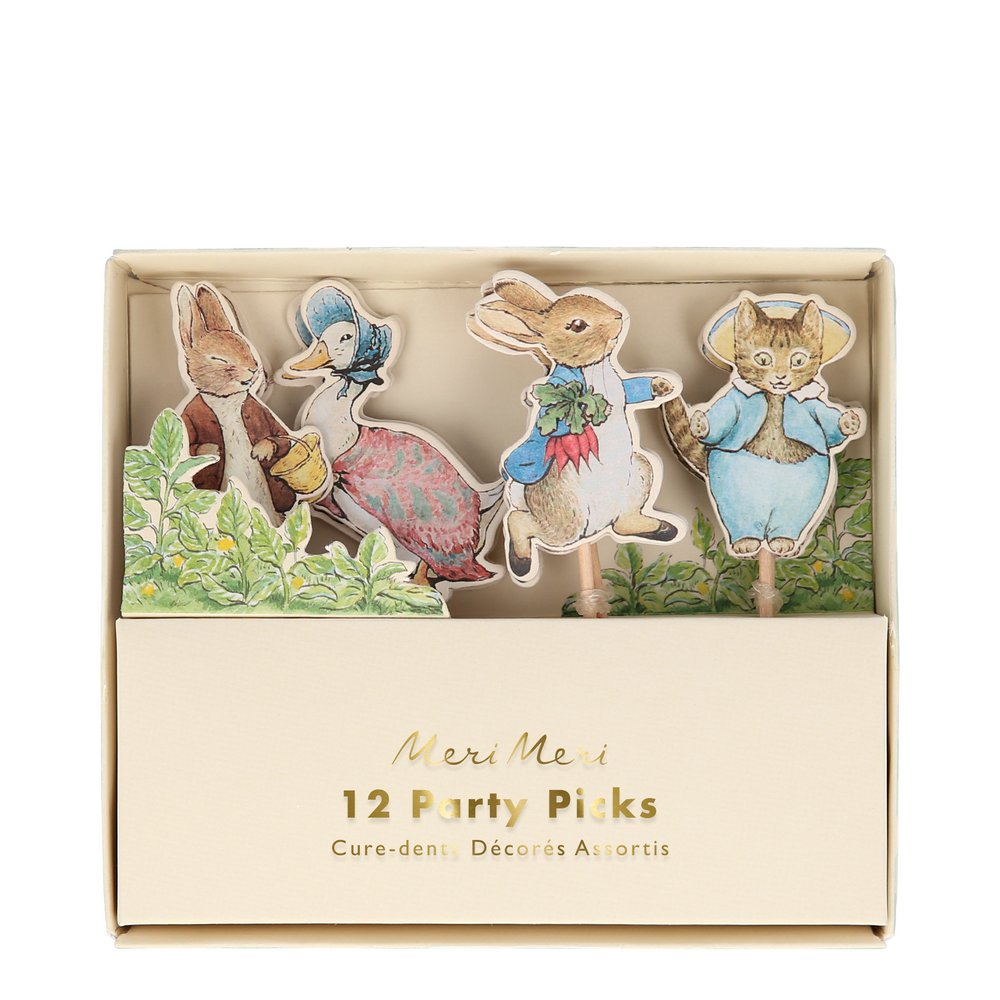 Peter Rabbit Post Peter Rabbit & Friends Party Picks, Pack of 12 | Paperless Post Party Shop