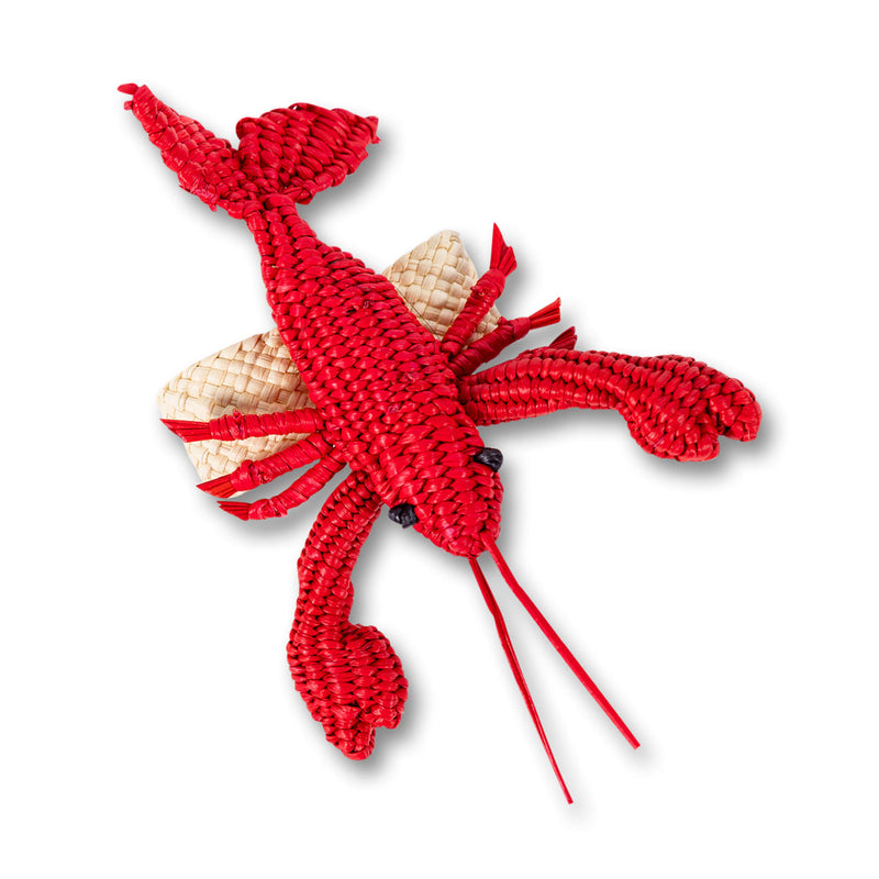 Raffia Napkin Ring - Red Lobster