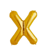 16" Gold Alphabet Balloons, A-Z