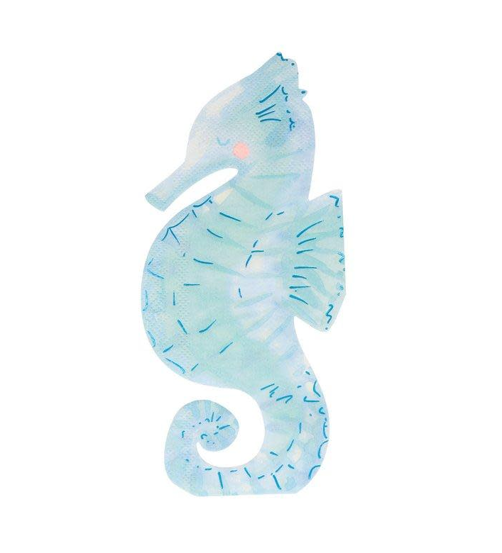 Seahorse Napkins, Pack of 16