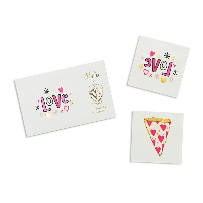 Love Notes Temporary Tattoos, Pack of 2