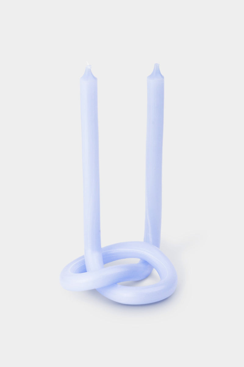 Knot Candle - Light Blue
