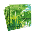 Palm Fronds Paper Cocktail Napkins in White - 20 Per Package 1