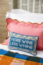 More Wine Needlepoint Pillow