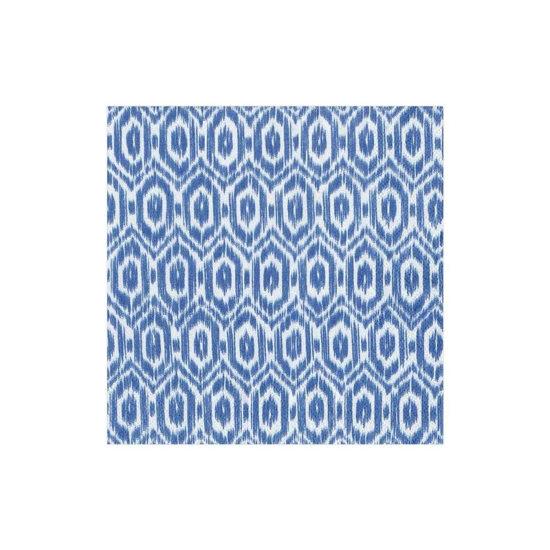 Amala Ikat Paper Cocktail Napkins in Blue - 20 Per Package 3