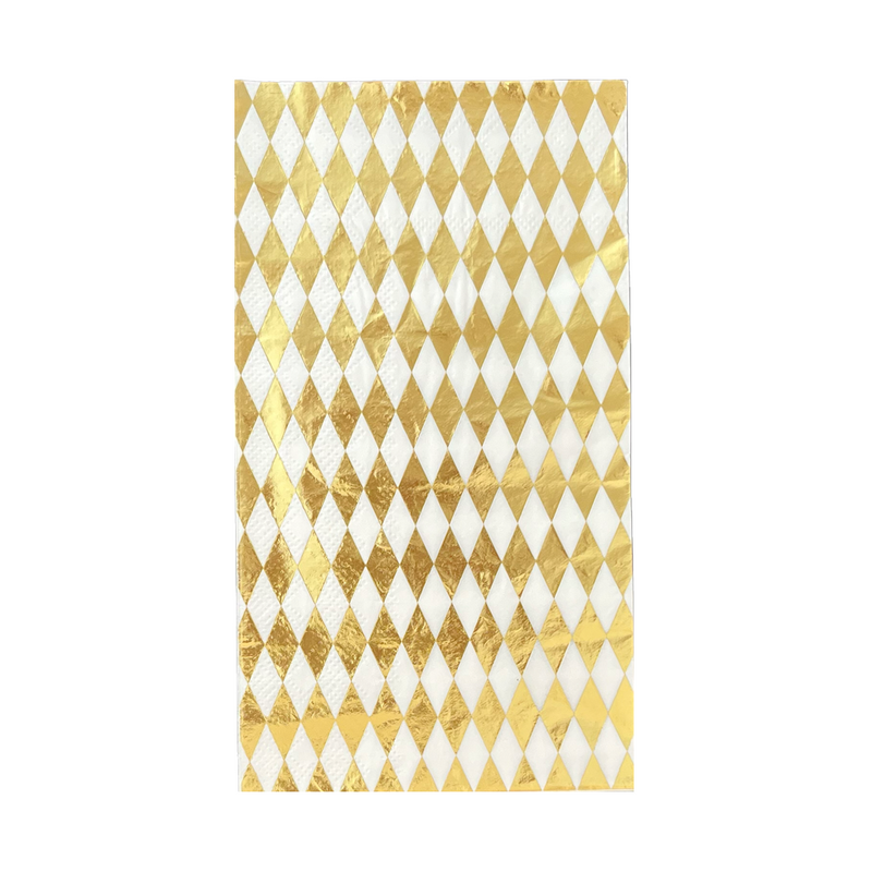 Check It! Gold Clash Guest Napkins, Pack of 16