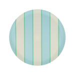 Mixed Stripe Recycled Plastic Small Plates