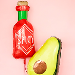 "Spicy" Bottle Mylar Balloons, Packaged