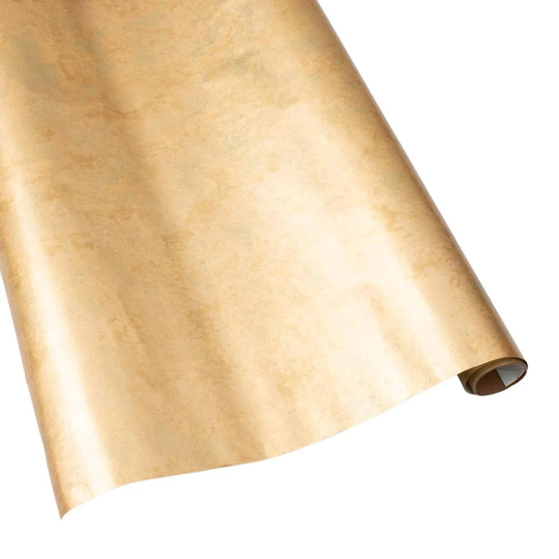 Antique Gold Foil Gift Wrapping Paper - 2 30" x 6' Rolls