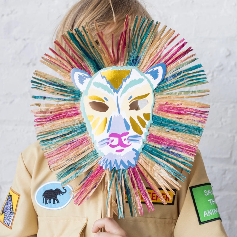 Safari  Lion Masks, Pack of 4